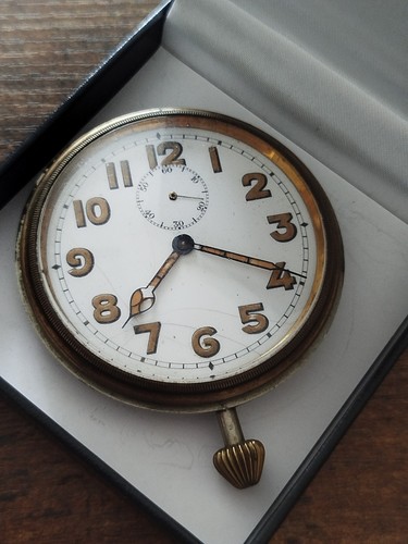 Antique car dashboard clock - dashboard,
