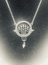 Ortak Jewellery Rare Malcolm Gray Lavalier Sterling Silver Pendant Necklace