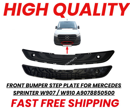 Front bumper step plate - bumper, for