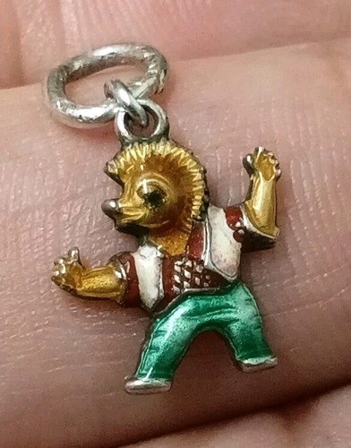 Vintage silver enamel elvis - silver, &