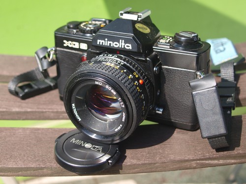 Minolta 35mm slr with - minolta, xg-9