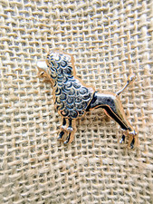 Costume Brooch - Poodle Dog