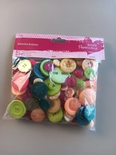 Papermania Assorted Mix of Multicoloured Buttons - 250g bag