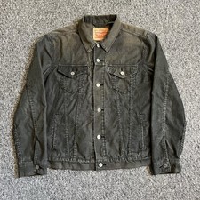 Levi’s Corduroy Jacket Dark Green Cotton Men’s Large