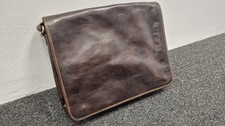Men's Dark Brown Leather Messenger Bag