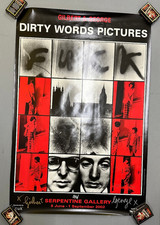 GILBERT & GEORGE - Dirty Words Pictures Serpentine Gallery Signed Poster. Lovely