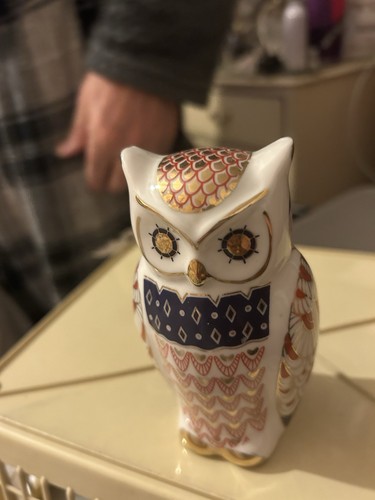 Ceramic owl figurine - owl,