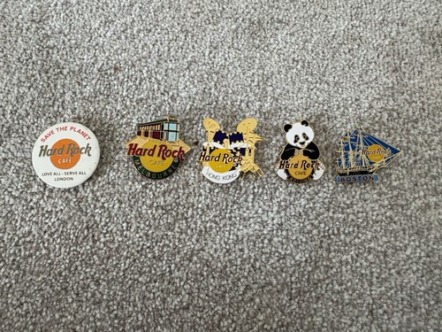 Hard rock cafe badges - rock,
