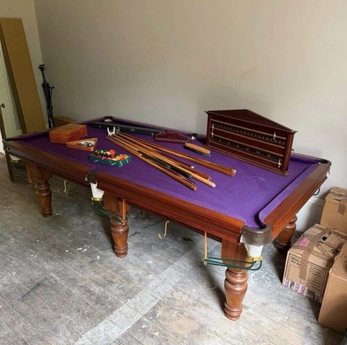 Solid wood pool snooker - pool/snooker, table