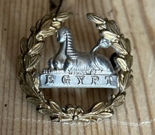 KJS2395a Edwardian Original Gloucestershire Regiment Blue Cloth Helmet Badge