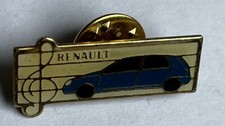 Renault Clio Pin Badge Genuine French VGC Sport MK2 1 16V Blue Classic Car