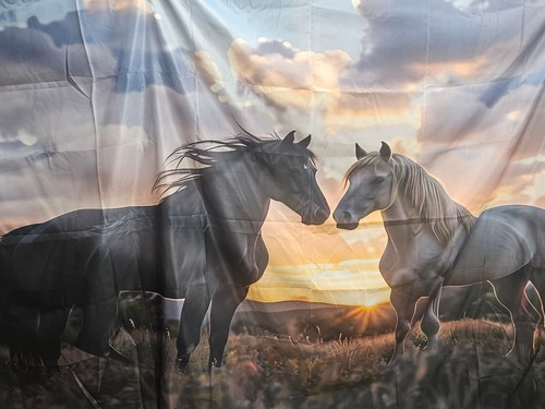 Horses tapestry western wall - tapestry,