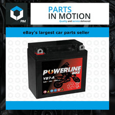 YB7-A AGM Powerline Motorcycle Battery 12V 7Ah YB7A