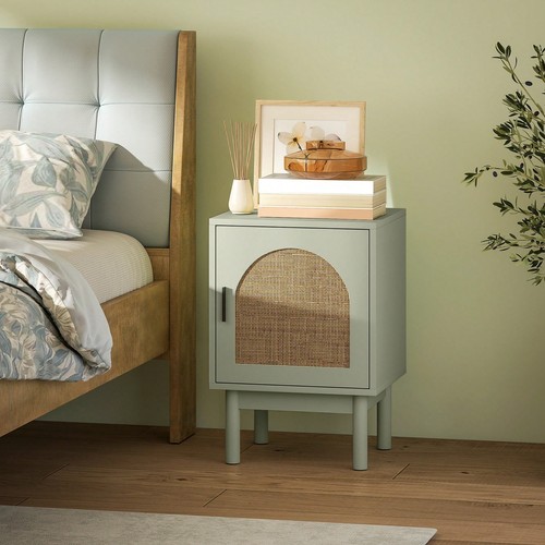 Homcom light green - boho, rattan