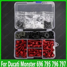177Pcs Fairing Bolt Bodywork Screws Kit Nut For Ducati Monster 696 795 796 797