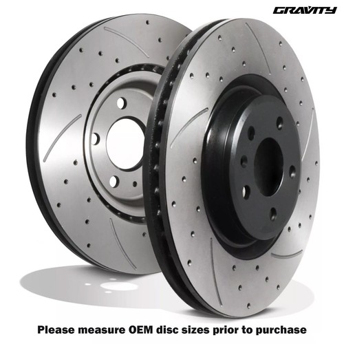 Front drilled grooved 345mm - front,