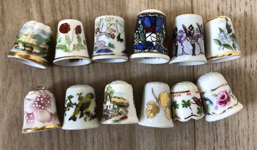 Job lot china thimbles 12 - job, of