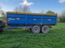 Marston 12 ton grain trailer sprung drawbar super singles roll over sheet £5950