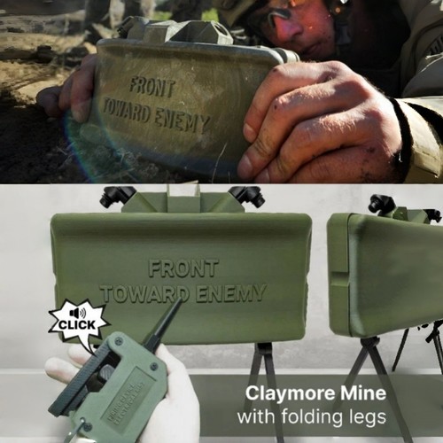 M18a1 claymore mine model set - m18a1,