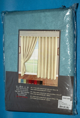 Faux suade ring top curtains - faux,