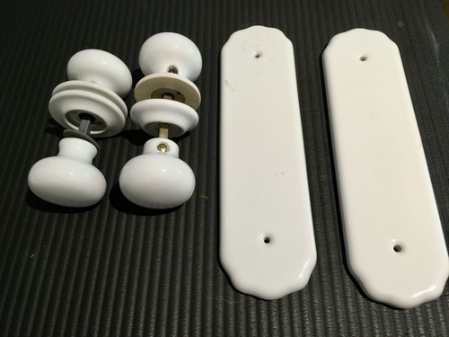 White ceramic door - door, finger