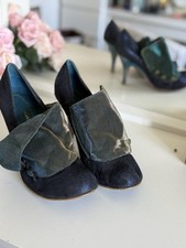 Irregular Choice iridescent fabric fold detail | Size Uk 7| Statement Shoes