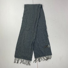 JIGSAW Scarf Blue Tasseled 100% Lambs Wool