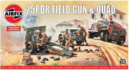 Airfix 25pdr field gun quad - airfix,