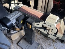 SIP 4" Electric Belt Linisher, 230V 1500W 1200 x 100mm P60 Pedestal Belt Sander