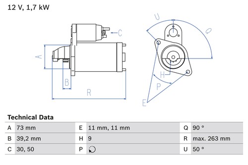 Bosch starter land - land, 3,5