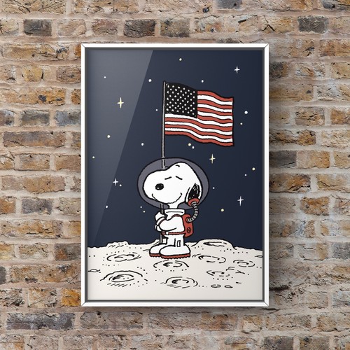 Snoopy wall art print a4 - print, |