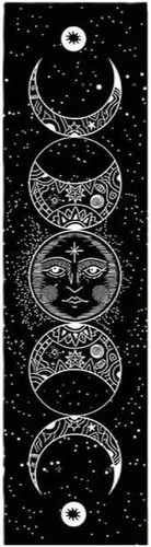 Moon phases tapestry wall - moon,