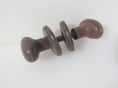 Vintage bakelite door knobs - door,