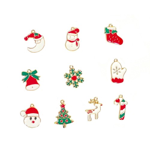 Christmas metal pendant - metal,