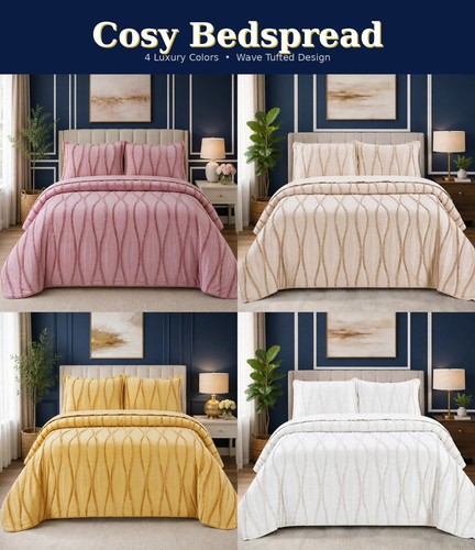 Piece quilted bedspread - 3,