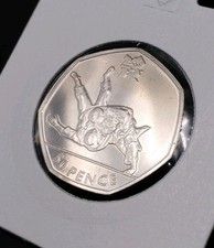  2011 50p Judo Olympic Coin