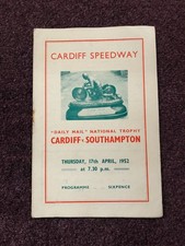 Speedway programme Cardiff v