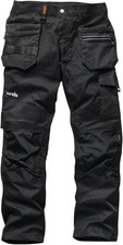 Scruffs T54500 Trade Flex Trouser for Men Size 36R - Black