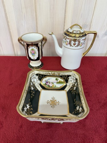 Vintage noritake pedestal - noritake, x3