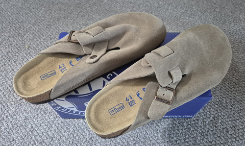 Birkenstock boston suede clog - boston,