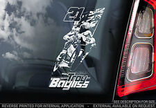 Troy Bayliss - Car Window Sticker - Australia Superbike Motorcycle MotoGP BSB