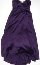 Alfred Angelo Womens Purple Polyester A-Line Size 14 Off the Shoulder Zip - Bead