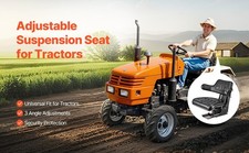 VEVOR Waterproof Adjustable Tractor Suspension Seat Forklift Mower Digger