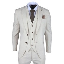 Men's 3 Piece Beige Wedding