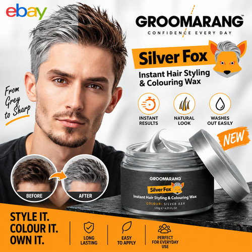 Hair wax silver ash - wax, fox