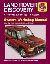 Land Rover Discovery Diesel (Nov 1998-Jul 2004) Haynes Repair Manual