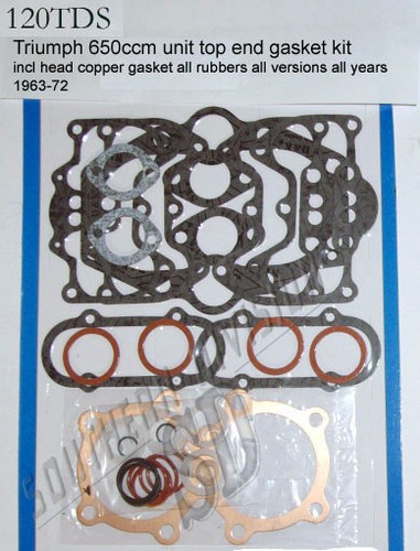 120tds gasket set top end - gasket,