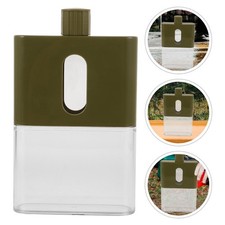  Hiking Canteen Flat Water Bottle Travel Flask Portable Travel Canteen Plastic