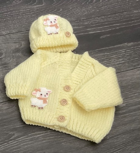 Hand knit baby lemon - knit,