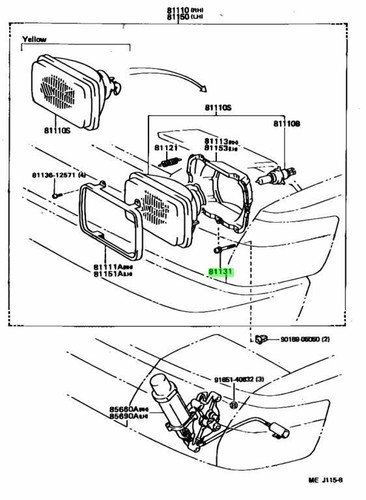 Genuine toyota headlamp - genuine,